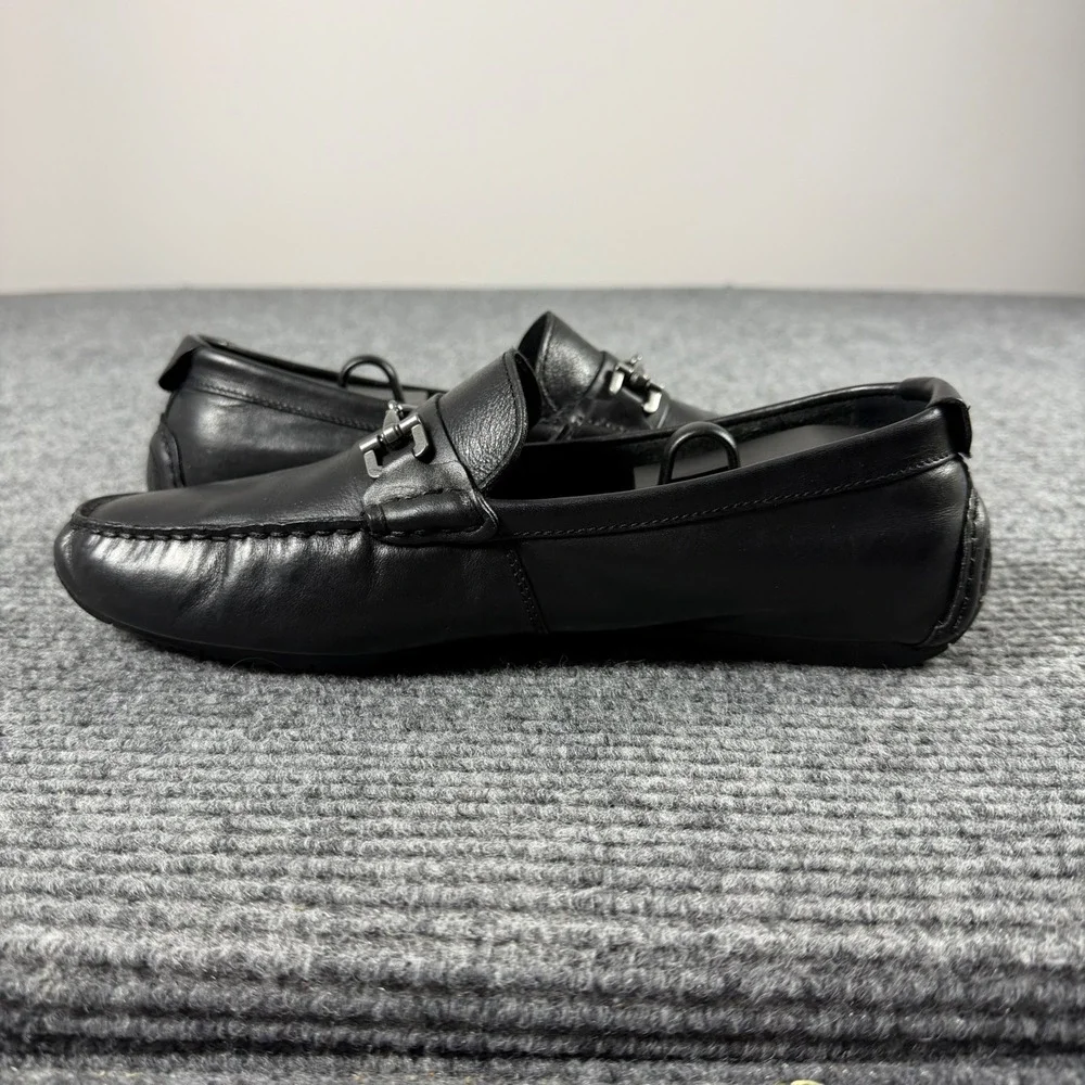 Cole Haan Grant Bit Loafers Mens 8M Black Leather Driving Mocs